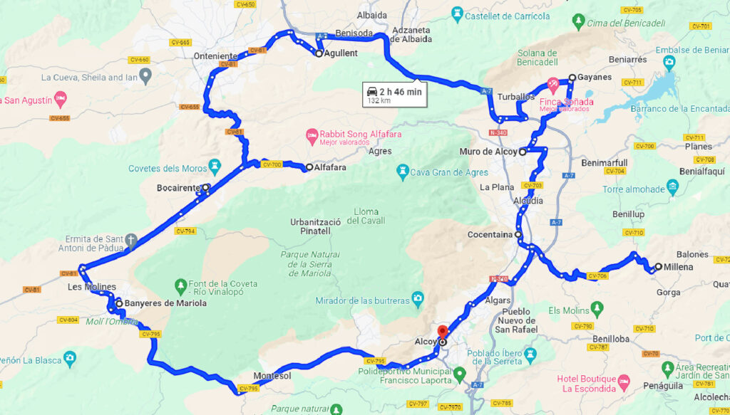 Mapa ruta CValenicana