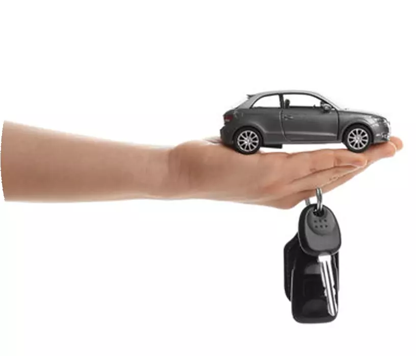 Mano entrega llaves fondoBlanco