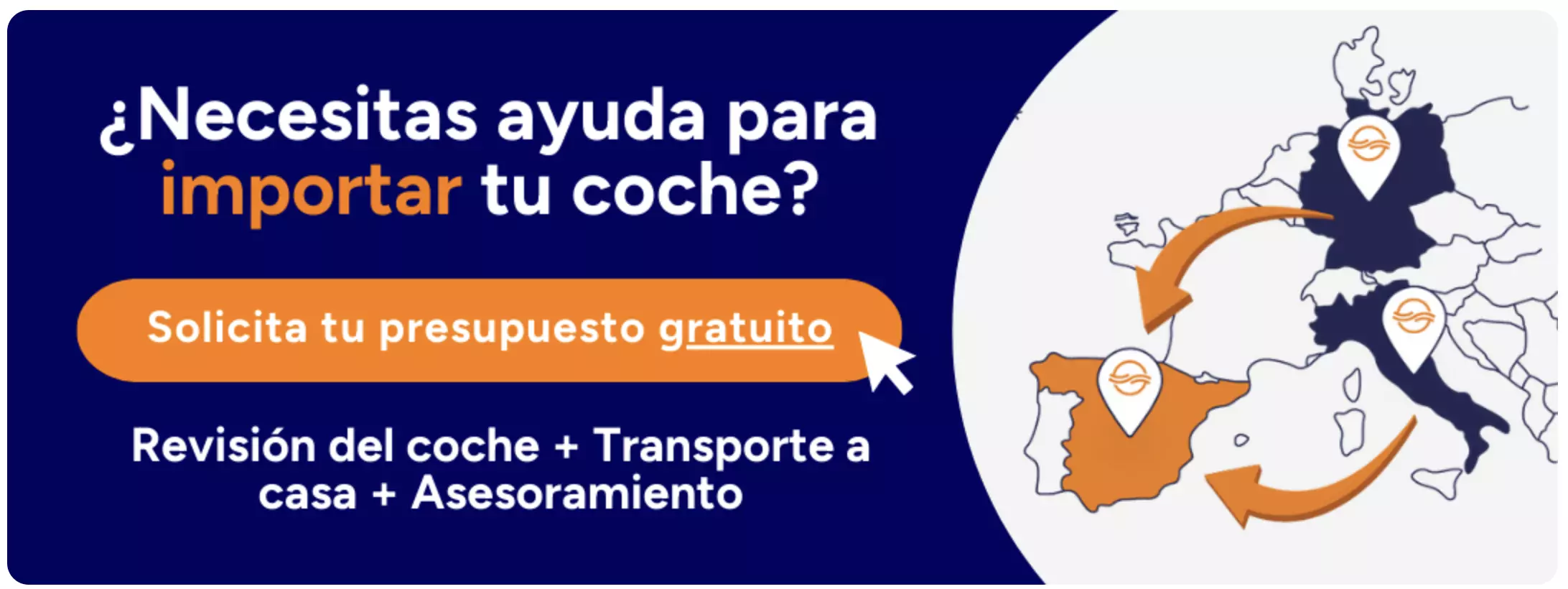 Banner para promocionar el servicio de importacion de coches de segunda mano de la empresa needcarhelp