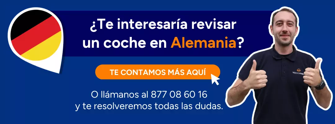 Banner para promocionar servicios en Alemania de revisiones de coches de segunda mano, NeedCarHelp.