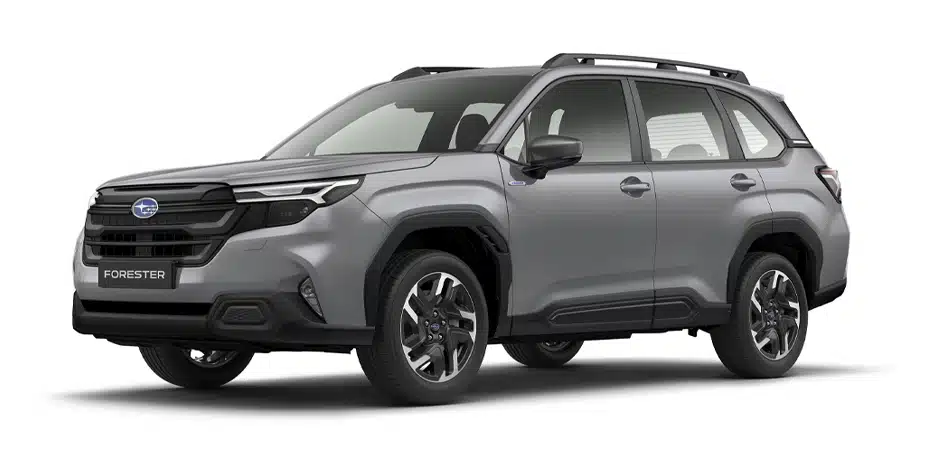 Los 8 SUV más fiables en 2026. Cuál deberías comprar 4 Subaru Forester de color gris, vista de costado.