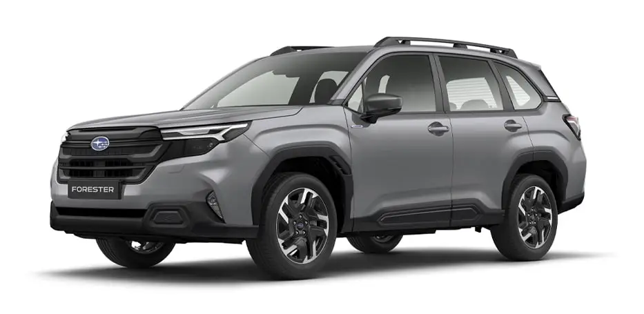 Los 8 SUV más fiables en 2026. Cuál deberías comprar 4 Subaru Forester de color gris, vista de costado.