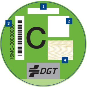 Qué es la pegatina verde de la DGT