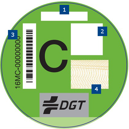 Qué es la pegatina verde de la DGT